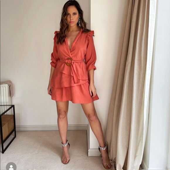 Zara ruffle mini dress - Picture 1 of 8